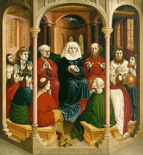 Hans Multscher, The descent of the Holy Spirit