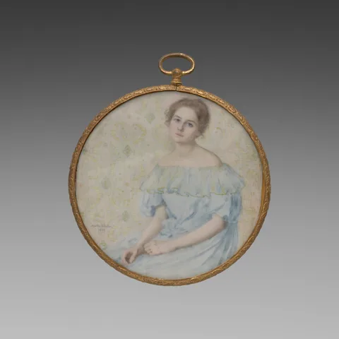 Martha Susan Baker, The Blue Gown (Portrait of Ethel Coe)