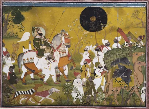 Chokha, Maharana Bhim Singh of Mewar Returns from a Boar Hunt