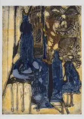 Add to wishlist, Bruce Onobrakpeya, Coloured deep etching on paper