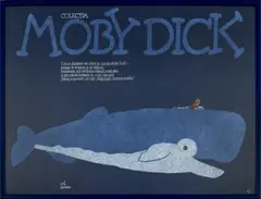 Vasile Olac, Machetă originală, afiș de promovare al colecției ”Moby Dick”, semnată olograf, exemplar unic
