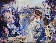 Jack Butler Yeats, What Will It Be?, Oil on board