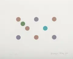 Bridget Riley, CHERUB, screenprint in colours, 2020