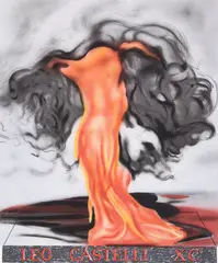 Artist/Designer/Manufacturer: James Rosenquist, Marking(s); notes: signed, blind stamp; ed. LXVI/XC aside from the numbered edition of 90 in Arabic numerals; 1997 Materials:, lithograph on paper Dimensions (H, W, D): 37.25"h, 27.375"w (work is not