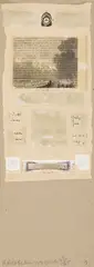 Artist/Designer/Manufacturer: Robert Rauschenberg, Marking(s); notes: signed, blind stamp, marking(s); ed. 37/65; 1991 Materials: mixed-media print in colors with, collage on handmade paper and heavy board Dimensions (H, W, D): 22"h, 8"w (work is not