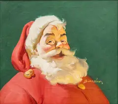 Haddon Hubbard Sundblom, 'Santa', Oil on Canvas