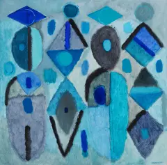 Józef Hałas, z cyklu Figury, 2013, akryl, płótno