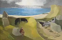 Barbara Warren, Winter Sun, Connemara, oil on canvas