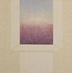 Patrick Scott, Purple Field, oil on linen