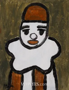 Markey Robinson, CLOWN, gouache