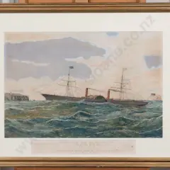 J Barbour (British), The British and North American Royal Mail Steam Ship - Scotia - Off Cape Race