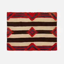 Diné (Navajo), Third-Phase-style Chief's Blanket weaving, c. 1900, hand-woven wool